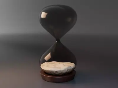 Hourglass Low-poly 3D model