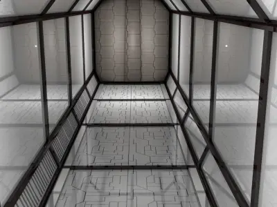 Sci Fi Corridor 3D model 163