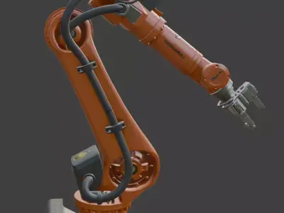 Industrial Robotic Arm 3D model shop