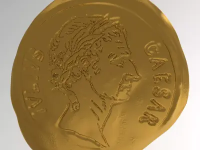 antique coin 3D model