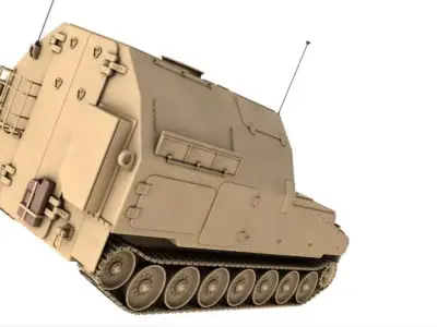  M992 field artillery ammunition supply vehicle 3D model