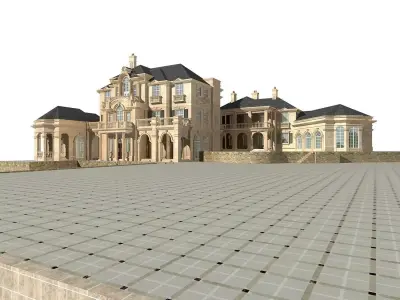 Villa mansion 3D model shop