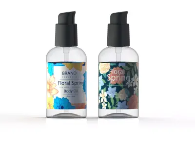 Spray Bottles Low-poly 3D model