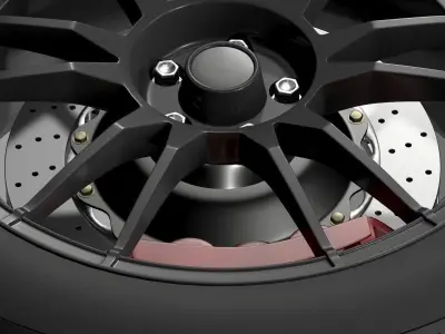 Toyota GT 86 Cup Edition wheel 3D model
