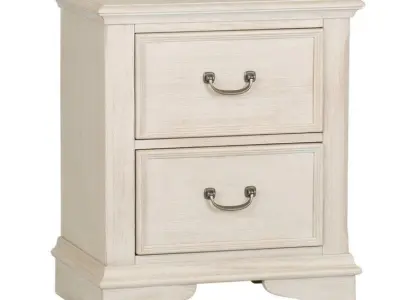 Kelton II Drawer Nightstand Antique White 3D model