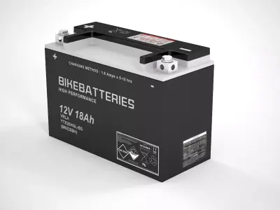 Motorcycle Battery 3D model