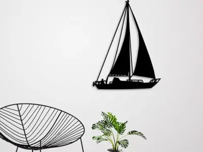 SAILING BOAT FOR WALL DECORATION 3D print model
