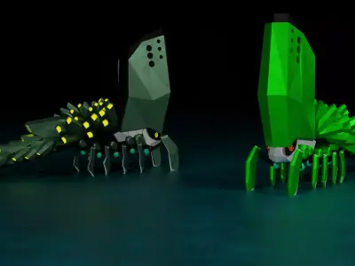 cute robot  Low-poly 3D model purchase