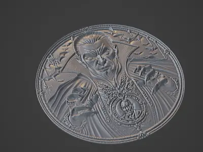 Vlad Dracula Medallion 3D print model buy