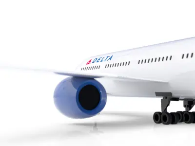 Delta Air Lines Boeing Plane 3D model