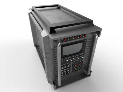 Military Radio Model 03 Low-poly 3D model
