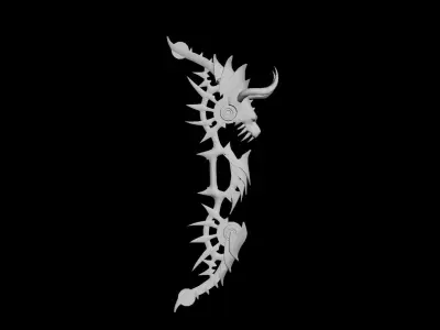 GodSlayer Bow Low-poly 3D model