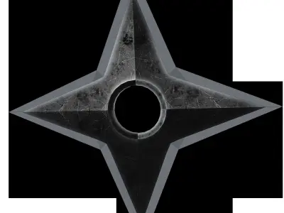 AdiltonMade-Shuriken 2k Free low-poly 3D model