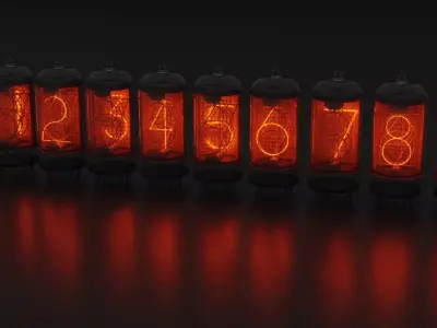 Nixie light bulb 3D model