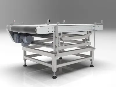 3D design model of a check weigh conveyor 3D model
