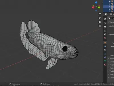 Betta Fish 3D model buy