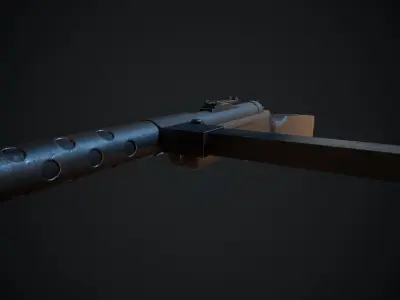 MP-28 Low Poly gun Low-poly 3D model