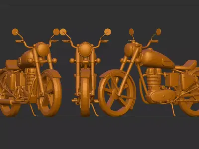 Royal enfield bullet 3D print model