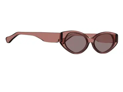 Pink Tint Sunglasses 3D model