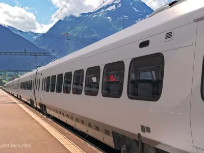 Express Business Coach Generic Rigged 3D model
