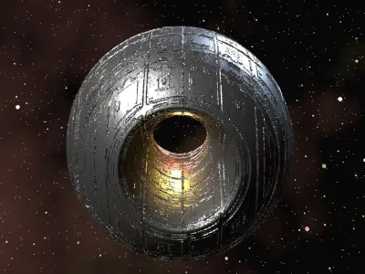 Sci-fi planet 3D model buy