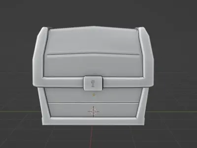 Simple treasure chest Free 3D model