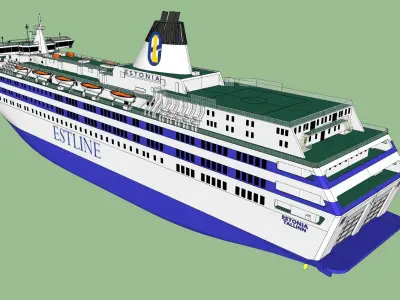 MS Estonia 3D model