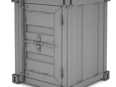 CARLINGUE Sea Container nightstand 3D model