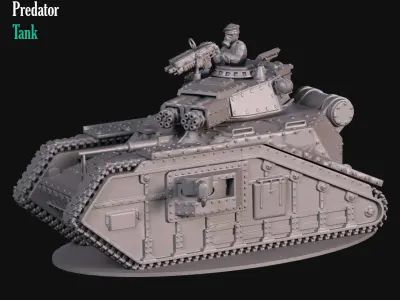 Predator Tank 3D print model
