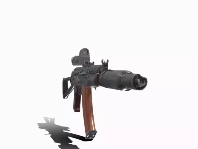 AKS 74 UN RECON Low-poly 3D model