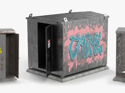  Old Railway Relay Cabinets Collection 