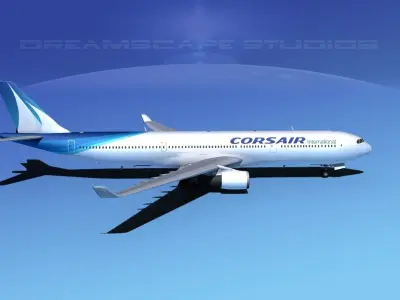 Airbus A330-300 Corsair 3D model