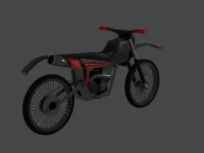 Dirt Bike Model Free low-poly 3D model