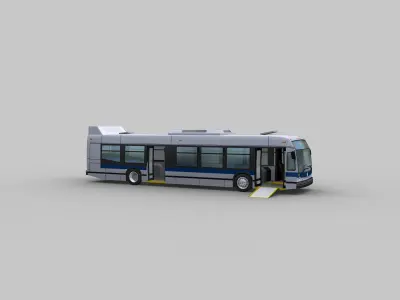 Nova Bus LFS Low-poly 3D model