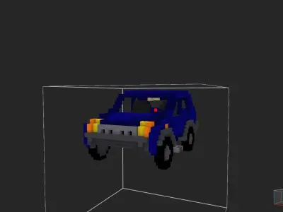jeep car Free low-poly 3D model