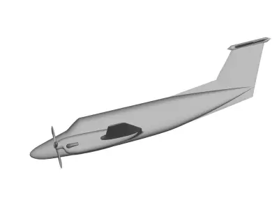 Beechcraft Super King Air 3D model purchase