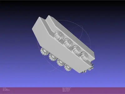 Magnet Coupling Experiment Amphibian RC Vehicle Basic Frame Free 3D print model