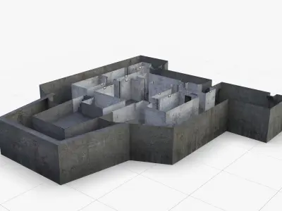 Bunker - M162A Low-poly 3D model