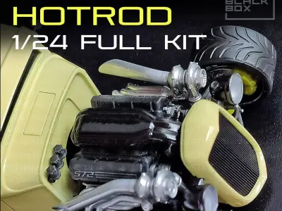Hot Rod PICK-UP - Full Modelkit 1-24th 3D print model