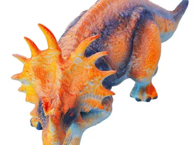 Triceratops Toy 01 3D model