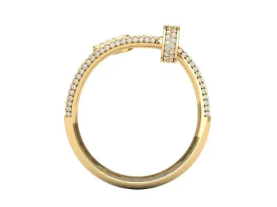 Nail Ring Twisted  3D print model