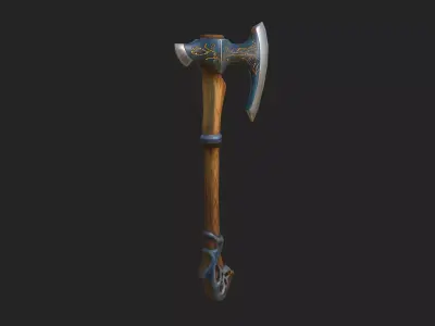 axe 3D Model 002 Low-poly 3D model