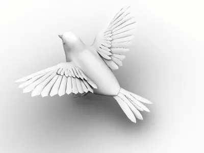 sparrow bird 3d model 3D model