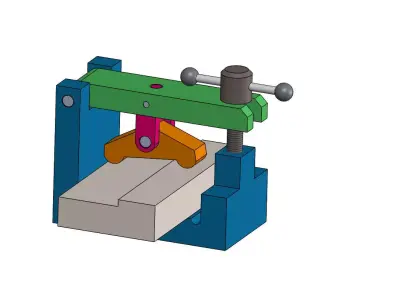 Vice - Dispositif de blocage par palonnier 3D model