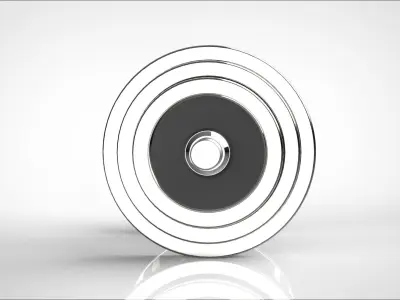 dumbbell pair of dumbbells 3D model 4