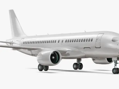  Airbus A220 100 Detailed Interior Generic 