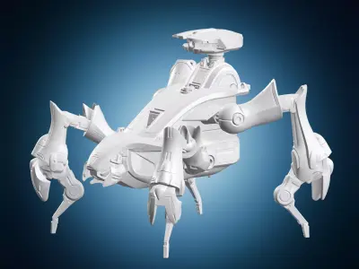 Halo Covenant Scarab Walker Battle Vehicle 3D print model