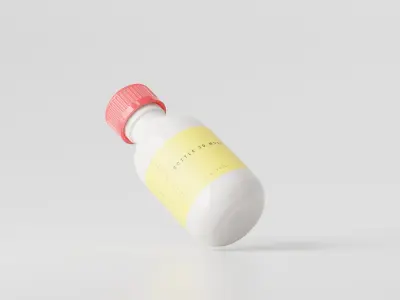 Medicine Bottle Low-poly 3D model