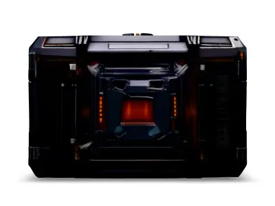 SciFi Storage Container Game Asset Low-poly 3D model