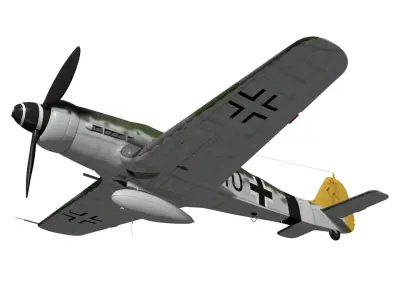 Focke Wulf Fw190 D9 3D model purchase